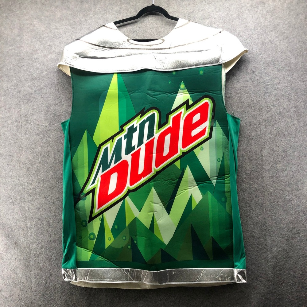 Hauntlook Mountain Dude Soda Can Adult Costume Parody Mountain Dew Halloween OS